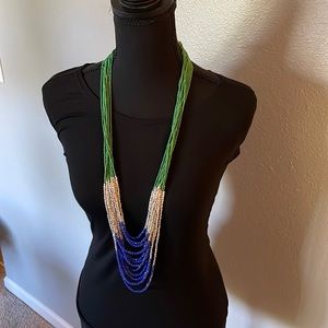 TALBOTS COLORFUL BEAD NECKLACE!